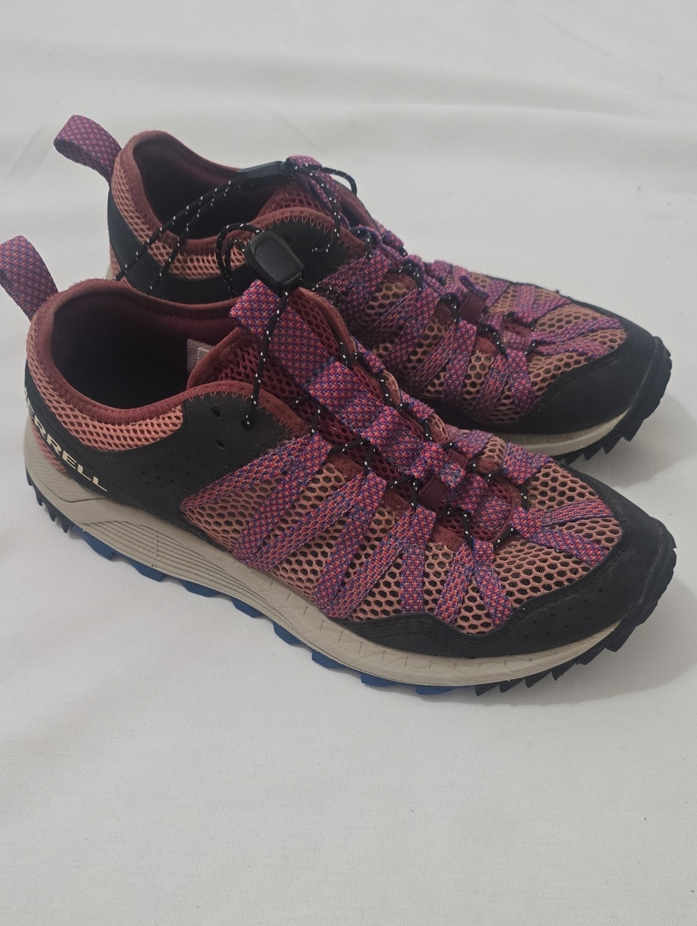 Merrell Women’s Pink and Black Trail Athletic Shoes 8.5